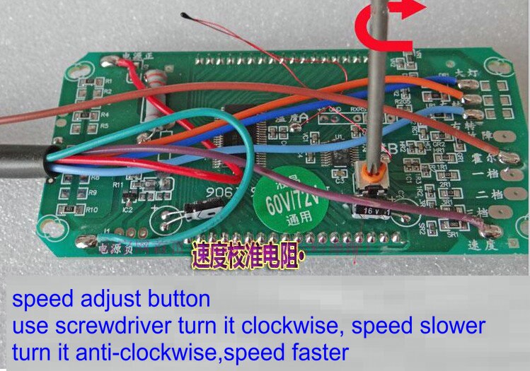 white screen speedometer 48-96v LCD display instrument for electric scooter tricycle ATV voltage battery level indicator gauge