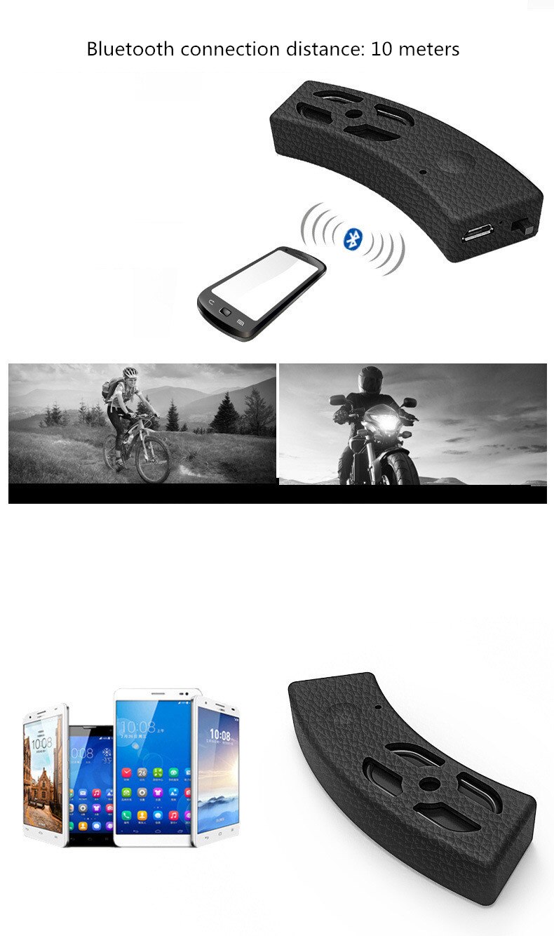 Bluetooth Motorrad Lautsprecher Fahrrad Motorrad Helm kabellos draussen Reiten Stereo Tragbare Wasserdichte Boombox Mini Subwoofer