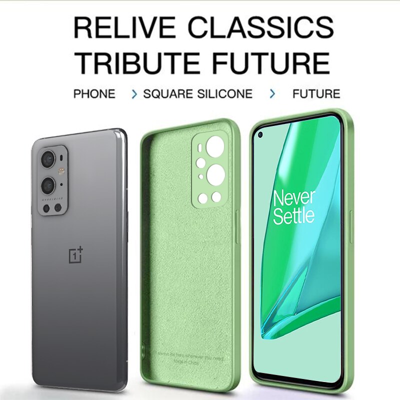 Platz flüssiges silikon fall für oneplus 9 pro abdeckung coque funda weiche luxus kamera objektiv protector schutzhülle