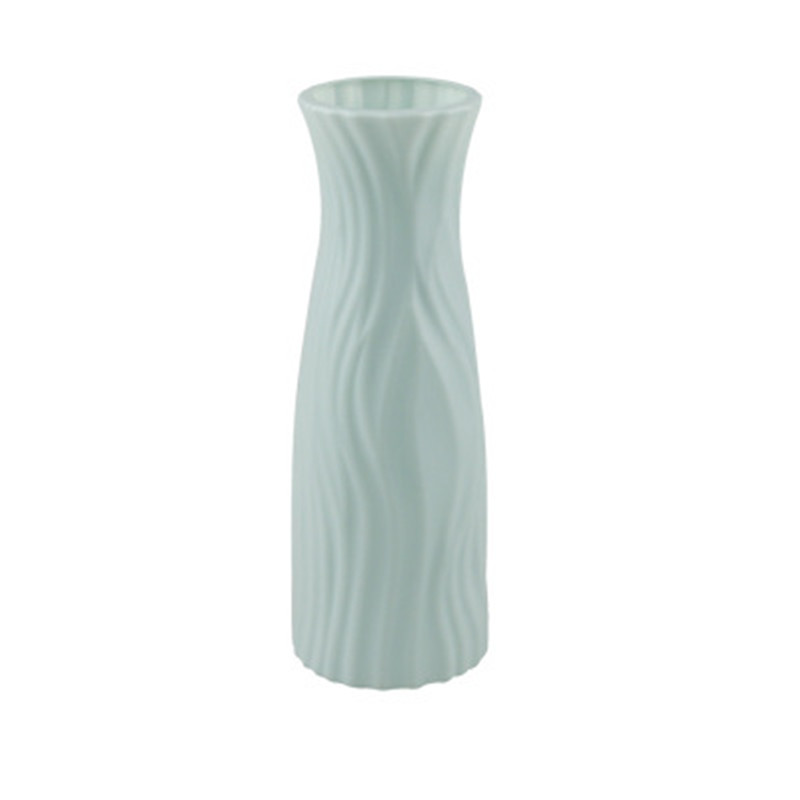 Origami Vases Imitation céramique Pot de fleur panier plantes de table décoration de la maison bonsaï décor fleur Arrangement conteneur: B2-7X20.2CM