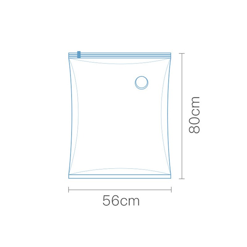 Vacuum Compression Bag Suction-Free Storage Bag Thickened Three-Dimensional Clothes Sorting And Packing Household Vacuum Bag: 56x80cm