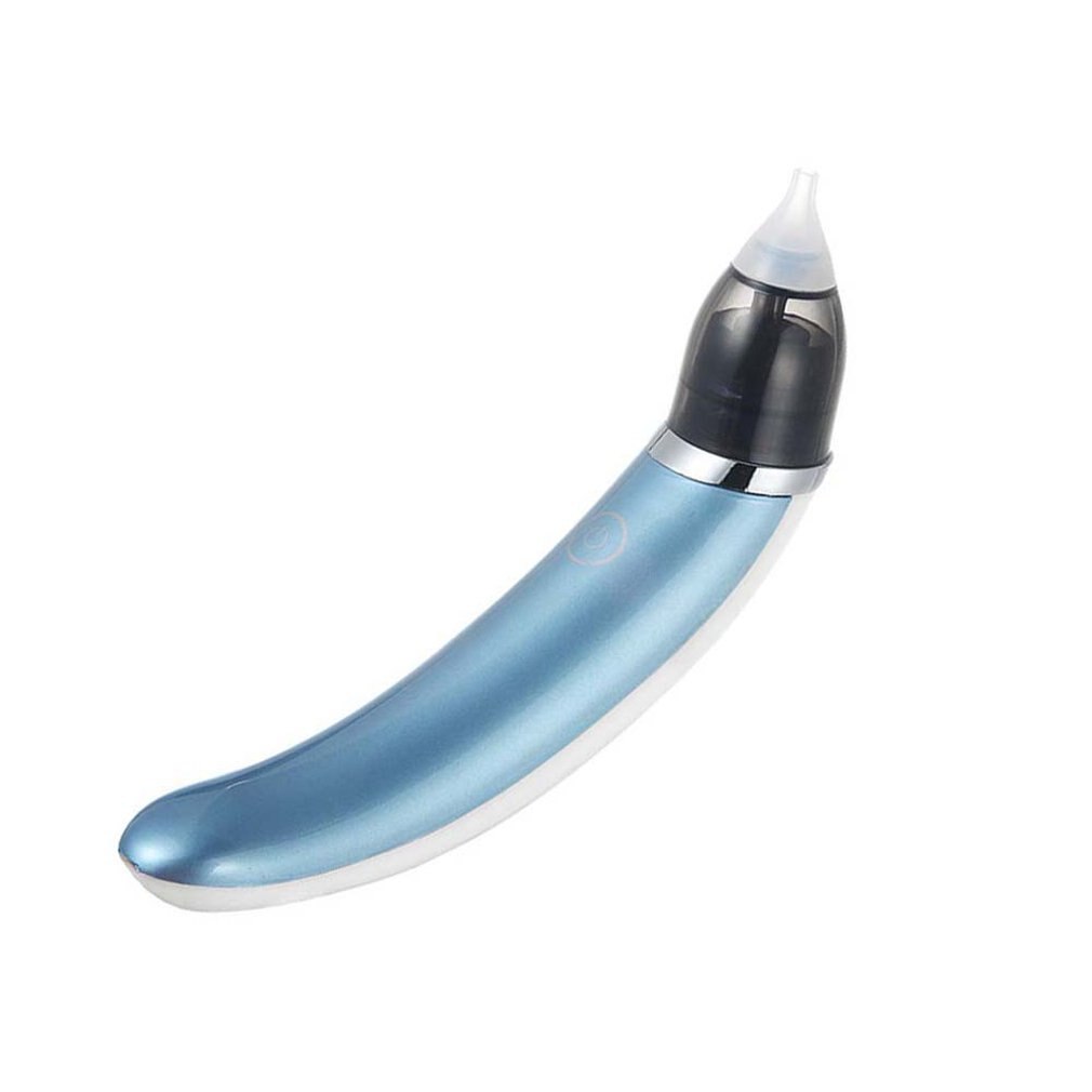 Aspirateur Nasal pour bébé Électrique Sûre Hygiénique Nez Nettoyant Bébé Soins Nez Pointe Orale Morve Ventouse Pour -Né aspirateur: Blue