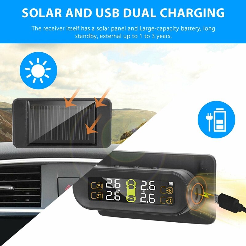 Universele tpms bandenspanning sensor externe sensor interne sensor