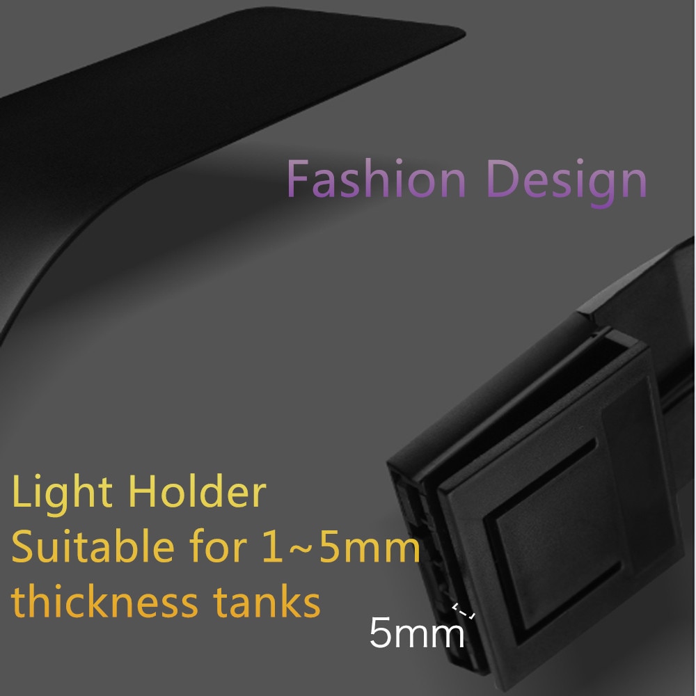 Super Slim LED Aquarium Lighting Fresh plants Grow Light 10W Aquatic Plant Lighting Clip-on Lamp For Fish Nano Tanks
