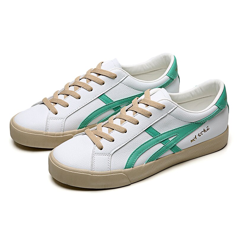 Menn fritidssko herresko lettvektskomfortable pustende walking joggesko casual sneakerslow skoler leiligheter sko: Grønn / 10