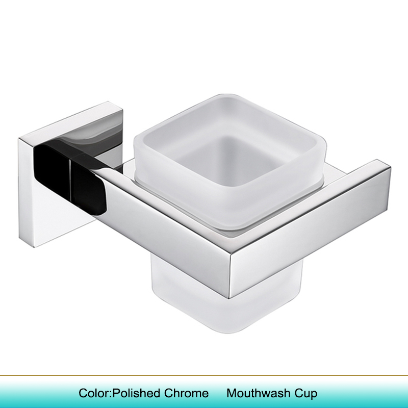 Accesorios de WC cromados pulidos, soporte de papel higiénico, gancho de pared, toallero, colgador de batas, juego de accesorios de baño de acero inoxidable: Negro