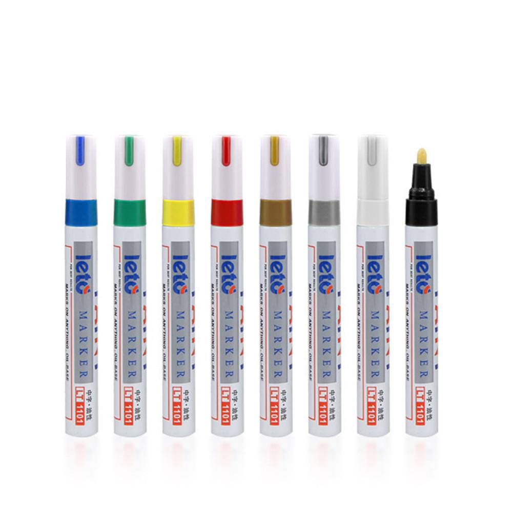 Juego de rotuladores de pintura para neumáticos Kit de Reparación de pintura, rotuladores de pintura de relleno impermeables para piezas de neumáticos de motocicleta y coche, rodadura de goma, bolígrafo de Metal para Graffiti