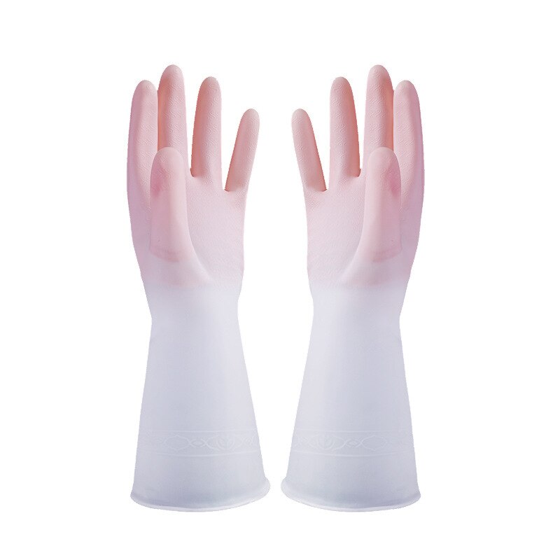 Kitchen Dishwashing Gloves Household Rubber Gloves Waterproof Anti-Hook Break Rubber Leather Durable Housework Glove