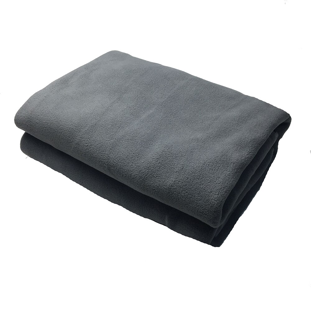 145*100cm 12V Electric Heated Fleece Cosy Heater Warm Winter Blanket Cover Car Trip Car Accessories Car Travel Bed Blanket: Grey