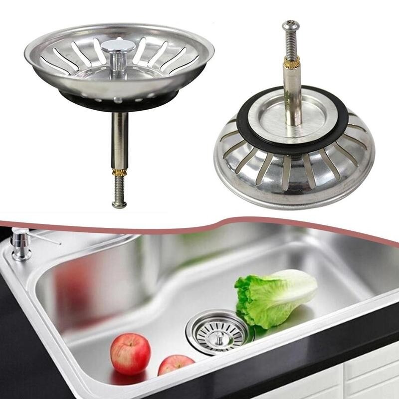 Kitchen Sink Table Control European Style Drain Filter Basket 1pc Filter Garbage Segregate Strainers Universal Bathroom V6I4