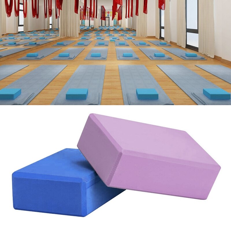 Yoga Blocks High Density EVA Foam Blocks for Yoga Pilates Meditation Gym Fitness 77HC