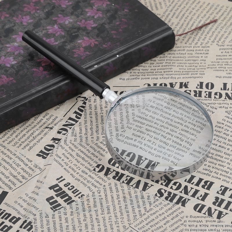 Portable Magnifying Glass Handheld Magnifier High Definition Reading Eye Loupe Grandado 6308