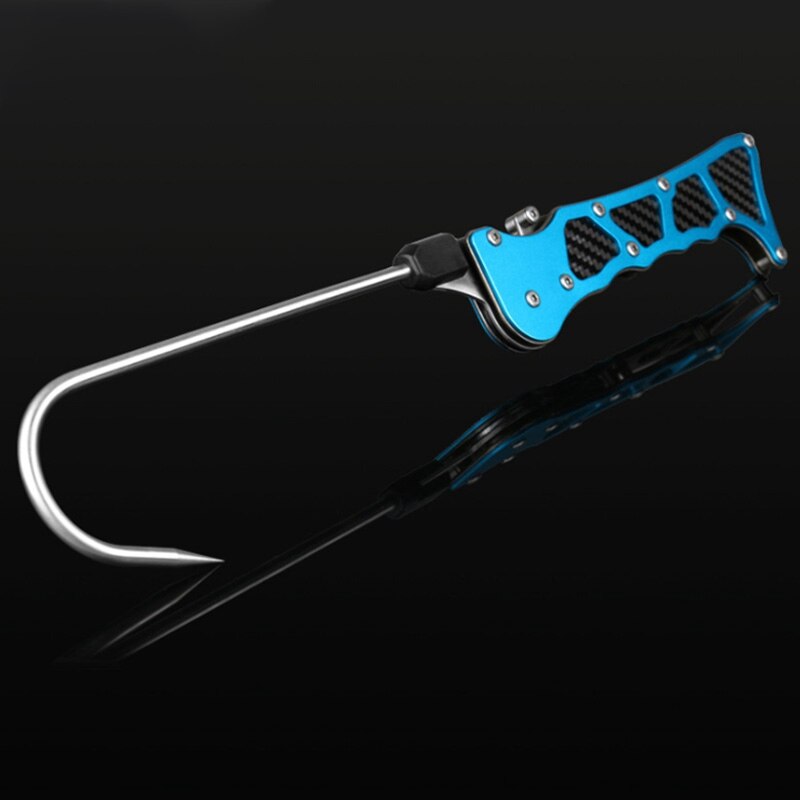 Poignée de poisson pliable en plein air Portable télescopique pêche en mer Gaff acier inoxydable lèvre lance crochet pince attirail