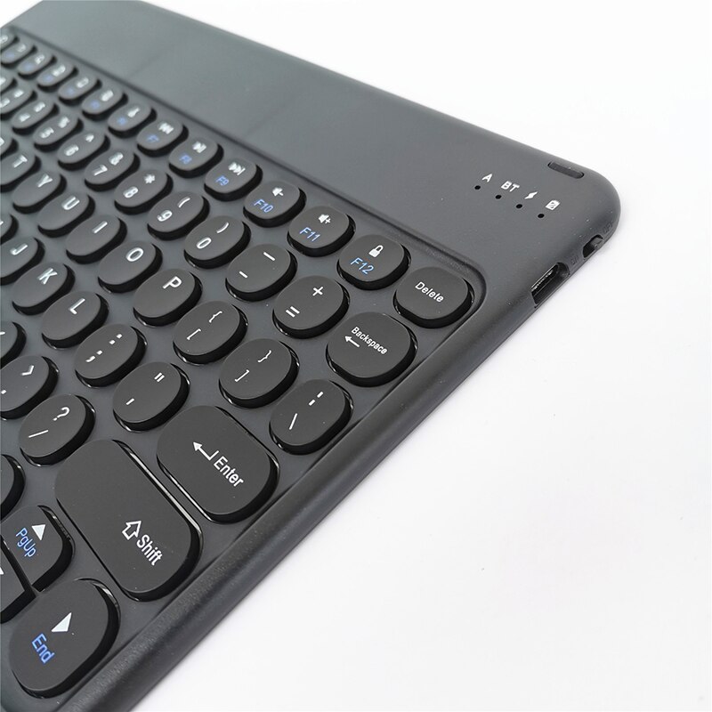 Für Samsung Galaxy Tab A7 10,4 S6 Lite Tastatur Runde Kappe Vintage 10 inch Tastatur für Huawei/Xiaomi/iPad Magnetische Tastaturen