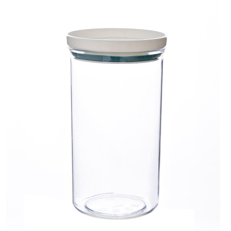 El tanque sellado se puede apilar con tanque de almacenamiento de granos, cocina, cubierto de plástico, almacenamiento de alimentos y caja de mantenimiento fresco: 550ml-Blue ring