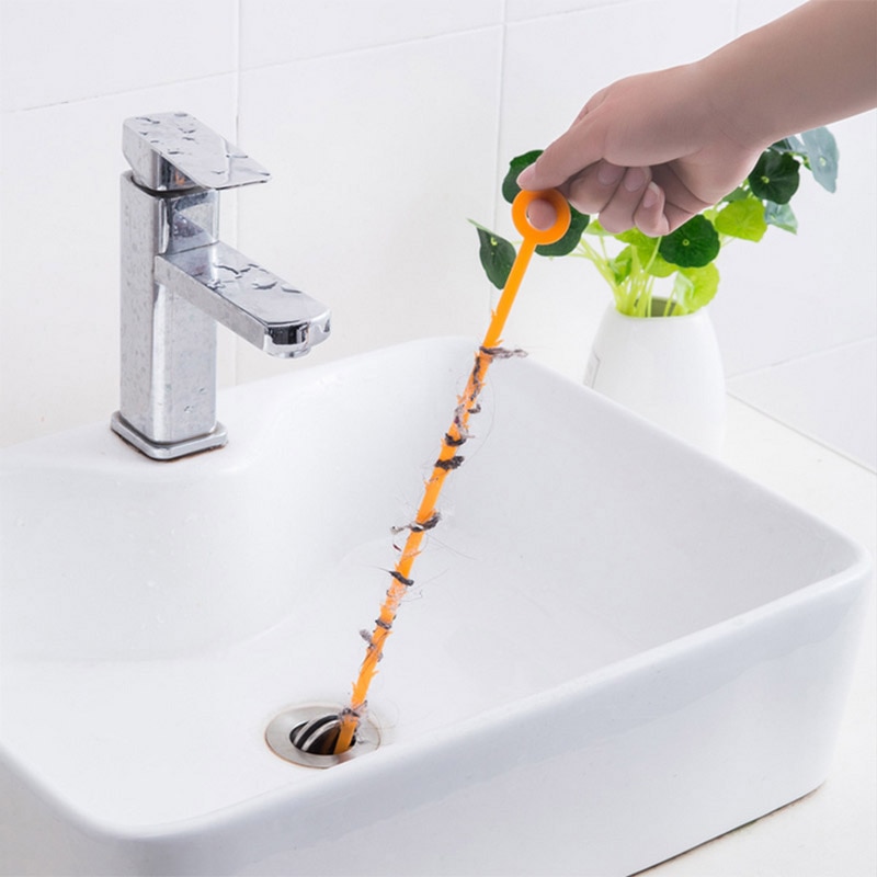 Køkken orange kloak rengøringsbørste fløjte til toilet uddybning slange toiletbørste værktøj køkken badeværelse tilbehør: Default Title