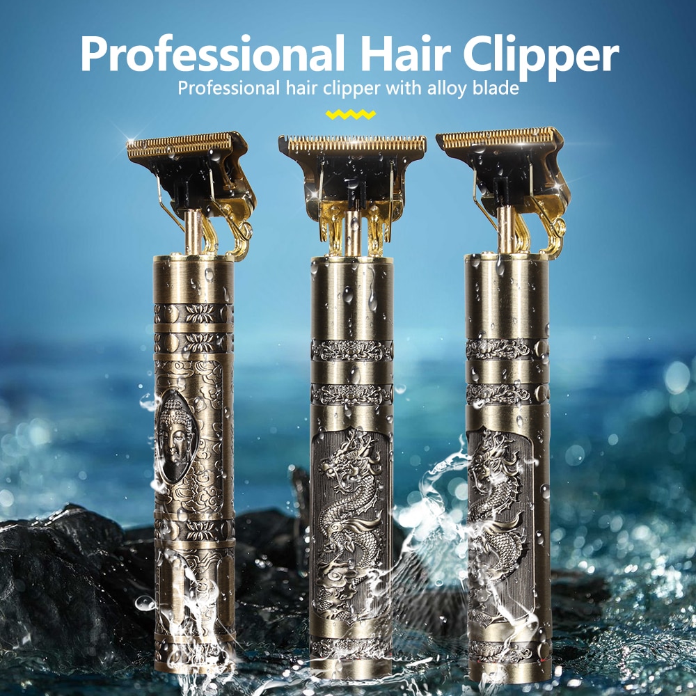 Hair clipper electric hair clipper rechargeable razor trimmer 0mm men's hair clipper rechargeable timer beard cutter 0mm