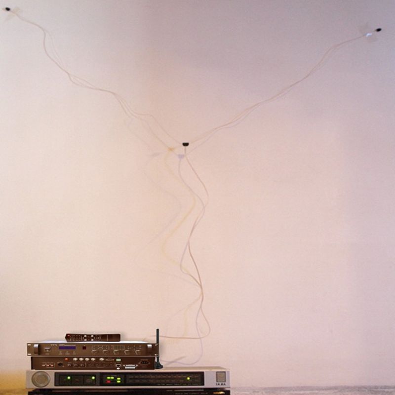 ANT-108 3.2m FM Radio Aerial Cable Female Connector Antenna for Home Amplifier 95AF