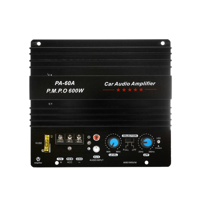 Forstærkerkort med Optisk Fiber 300W Hjemmebiograf Forstærkere Lyd Bluetooth AMP USB FM Radio TF Afspiller: Guld