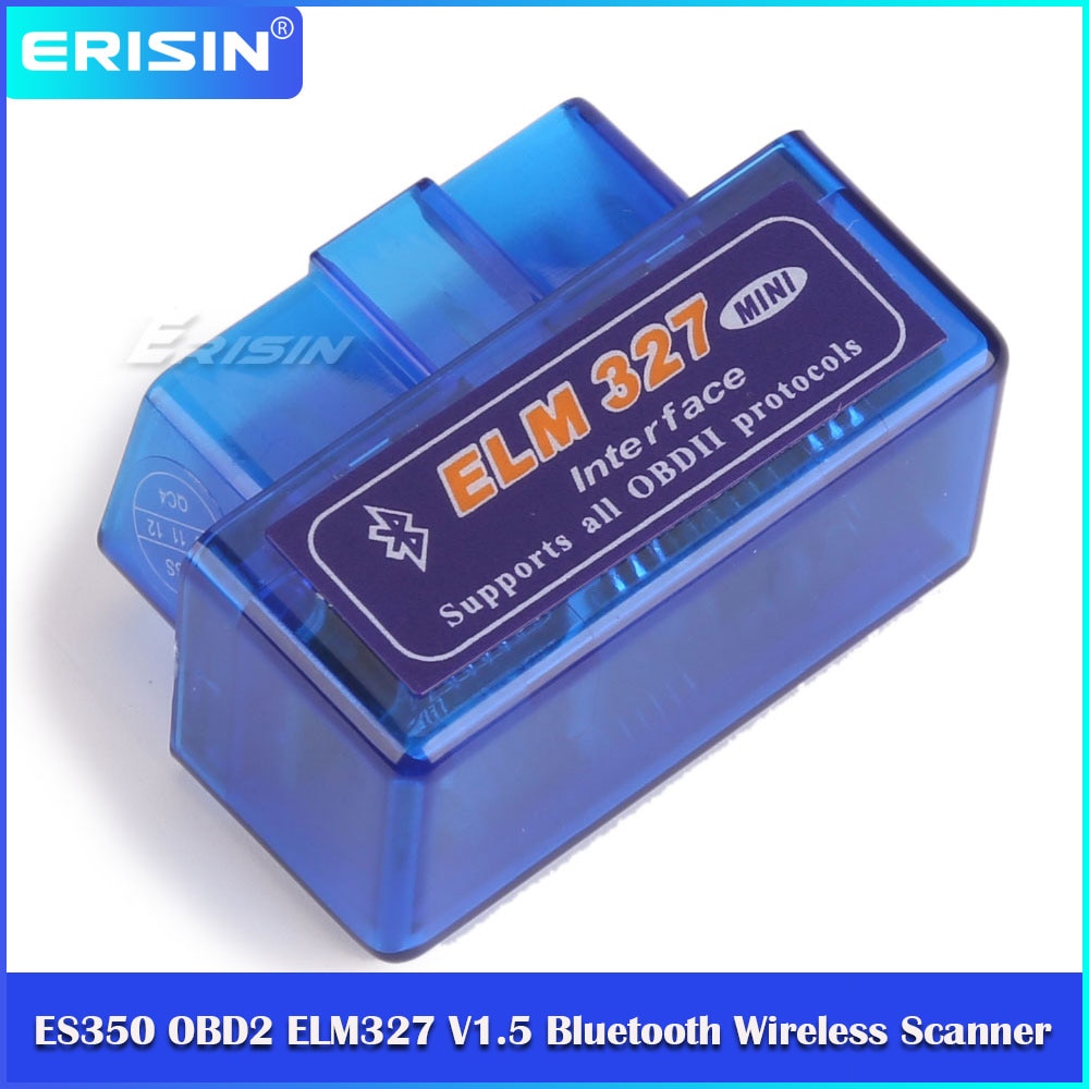 Erisin OBD2 ELM327 V1.5 Bluetooth Draadloze Scanner Diagnose Tool Android Koppel ES350