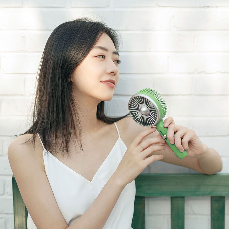 Xiaomi Guildford Hand-held Retro Fan 3rd Gear Can Be Adjusted Handheld Vertical Use 5 Leaf Easy To Carry USB fan Mijia