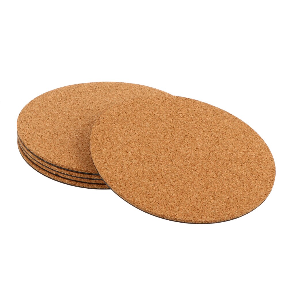 10pcs Cork Plant Mat Round Cork Plant Coasters DIY Garden Pad Plant Plate Pad: 1504.3mm 5pcs