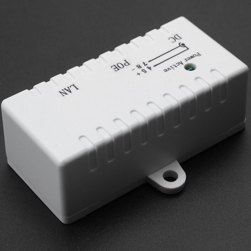 Poe Splitter Poe Injector Rj45 Dc 5.5Mm x 2.1Mm Input Passive Poe Injector Splitter Adapter Connector For Ip Network Camera