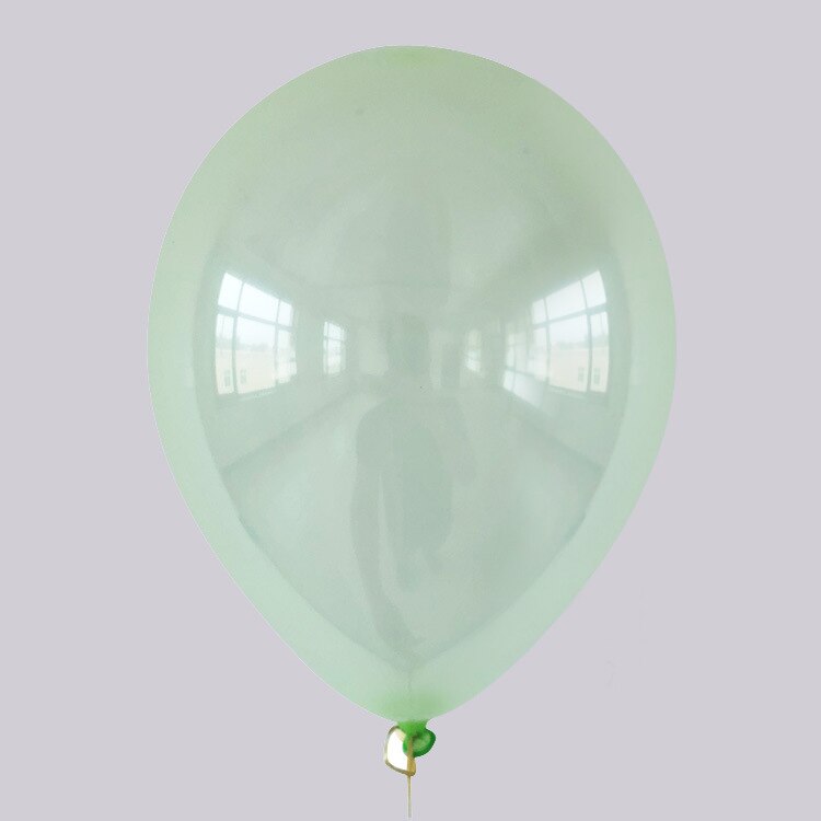 Globos de látex transparentes de colores, globos de burbujas de cristal de 10 pulgadas, decoración para de cumpleaños, boda, verano, 20 unids/lote: green