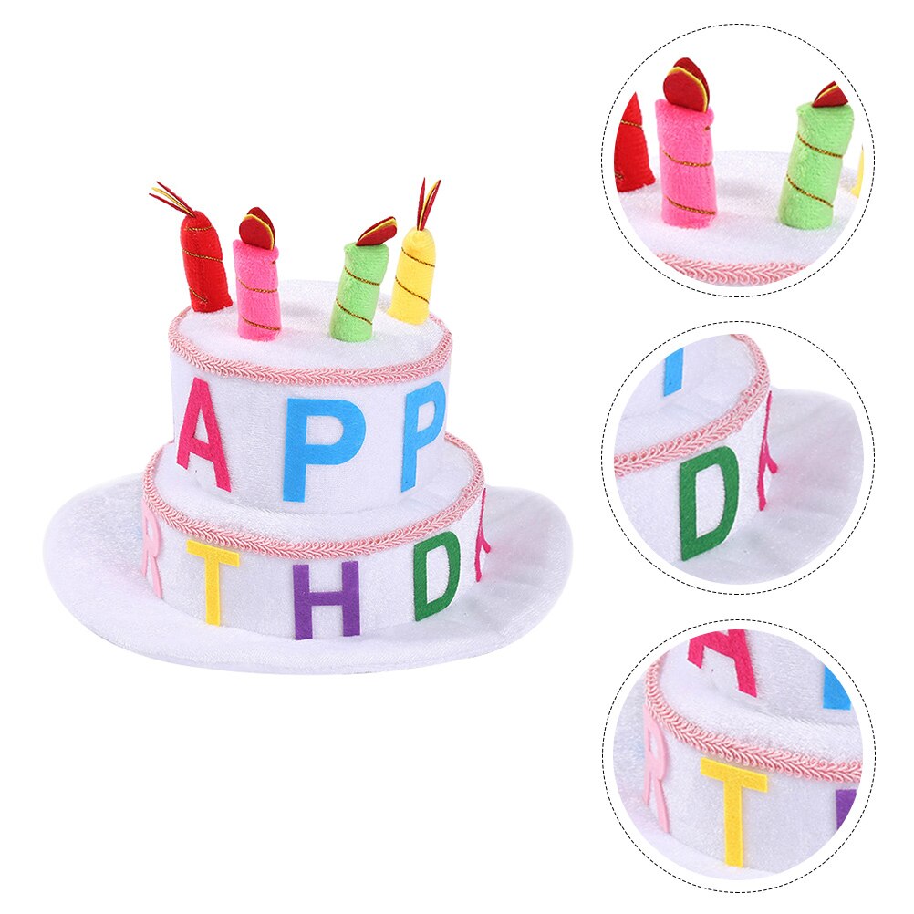 Birthday Cake Shape Hat Children Birthday Hat Kids Birthday Party Decor: Small