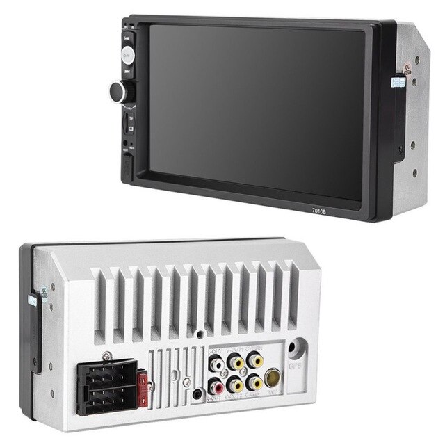 2 din autoradio met stereo, 7010b multimediaspeler, 7 inch hd,  mp5 -touch sn, digitaal display, bluetooth, usb, fm-autoradio