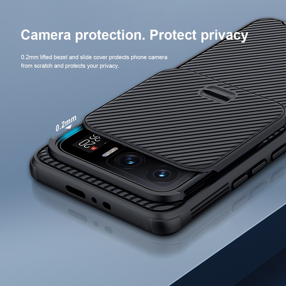 Nillkin – coque de téléphone portable CamShield Pro pour Xiaomi Mi 11 Ultra, luxueuse et rigide, avec caméra coulissante, Protection de confidentialité