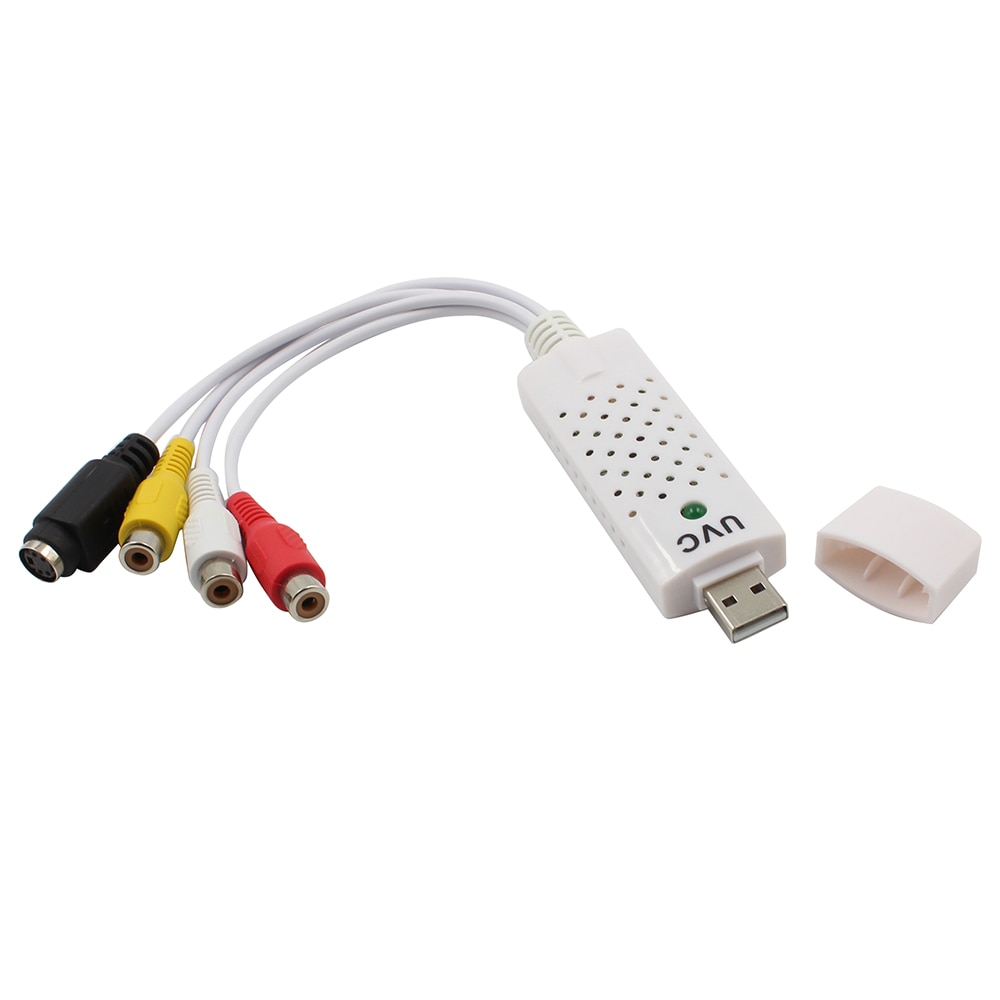 USB 2.0 Video Capture TV DVD VHS Video DVR Capture Adapter Card with Audio Support Win7/8/Vista for Computer/CCTV Camera