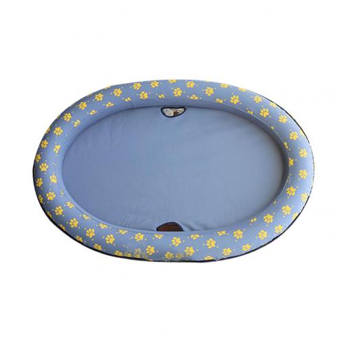 Dog Pool Float Pet Water Toy Float Swimming Pool Floating Row Bed Portable Inflatable Dog Cat Pet Water Beach Toy Play Cushion: Grey