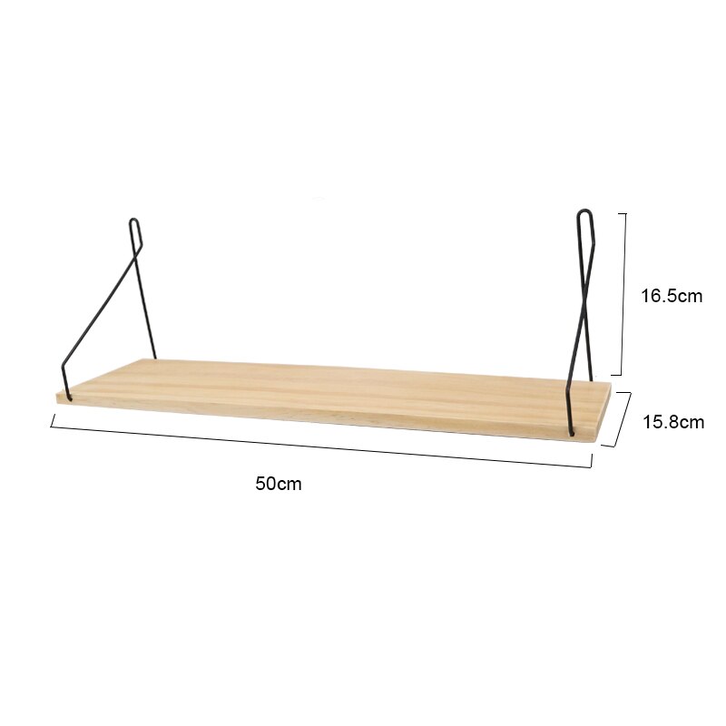 Wooden Wall Shelf Room Decoration Storage Rack Solid Wood Partition Wall Shelf Bathroom Accessories Shelf Dish Rack: L