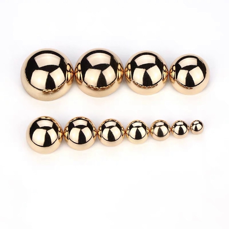 10 #39 10/15/20/25mm metal små knapper til tøj syning kuppelformede dametøj frakke skjorte knapper guld sorte syning knapper