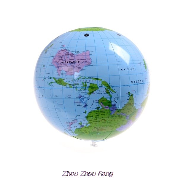 40cm early educacional inflável terra mundo geografia globo mapa balão brinquedo bola de praia