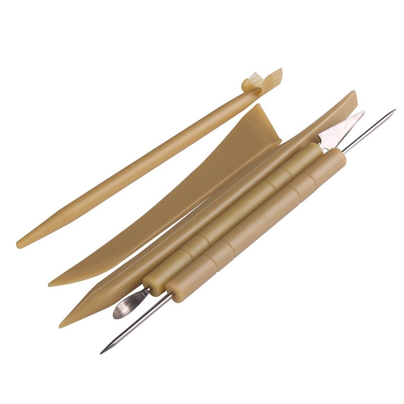 Plastic and Steel Pottery Clay Sculpture Tools with Irregular Edges Clay Sculpture Tool 10set
