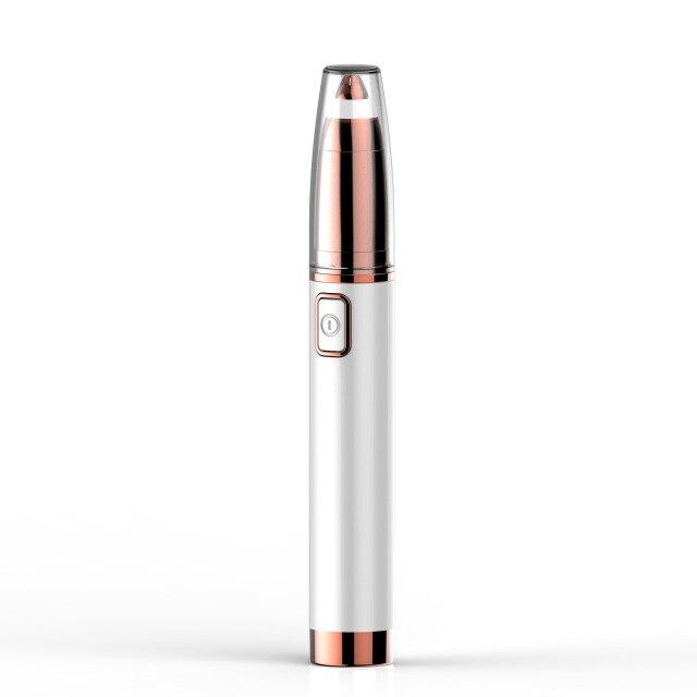 Xiao-minidepiladora eléctrica para cejas, máquina de afeitar portátil para eliminar el vello Facial, sin dolor, para mujeres: Verde claro