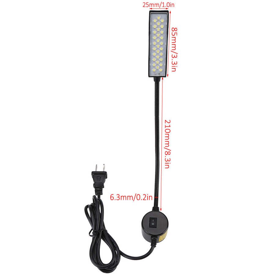 Industrial Lighting Sewing Machine 30-LED Light Lamp Magnetic Base Switch for Sewing Machine Working Light Explosion-proof