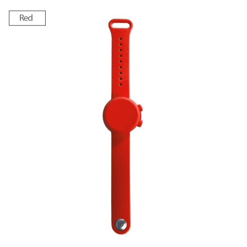 Bracelet en Silicone distributeur de désinfectant pour les mains, sous-emballage, pompe distributrice de désinfectant pour les mains: red