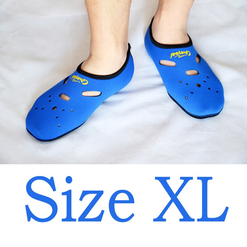 Calcetines de buceo de neopreno antideslizantes calcetín de playa natación surf neopreno para adultos: BLUE XL