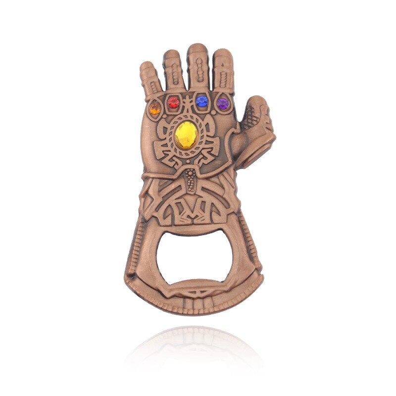 1pcs Hammer Shaped Beer Bottle Opener Portable Keychain Metal Tools Infinity Thanos Gauntlet Soda Glass Caps Remover Openers: H3 Rose Gold