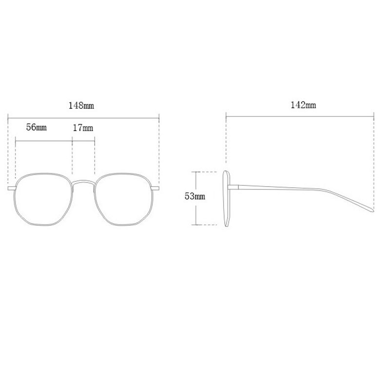 Anti-blauw licht dames heren brilmontuur vierkante bijziendheidsmonturen brillenmonturen dames transparante optische bril