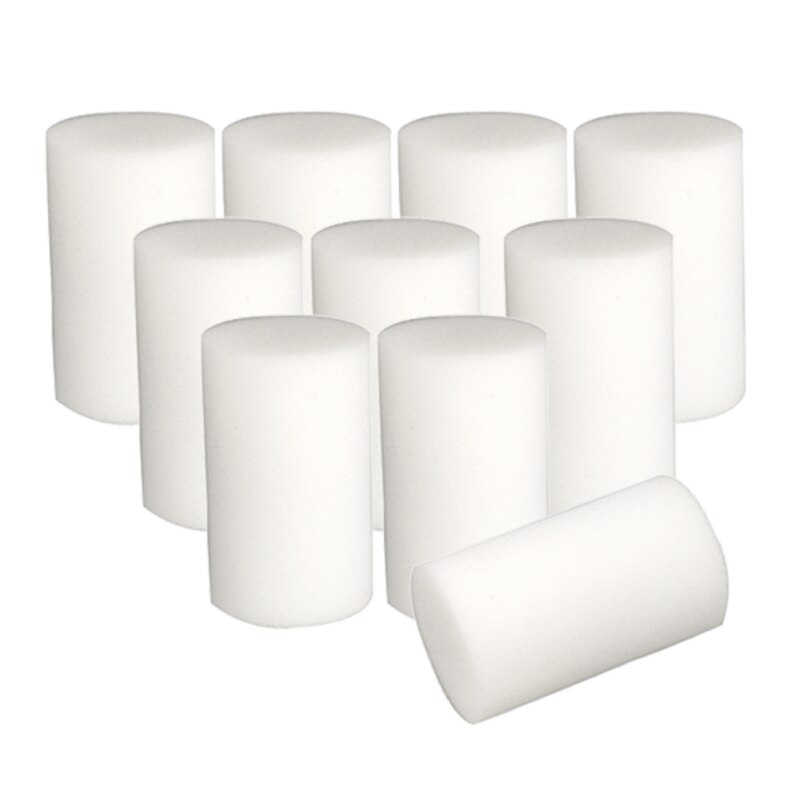 10-Pack 6Cm Verf Roller Foam Covers Vullingen Vervanging Wit Glad & Platte