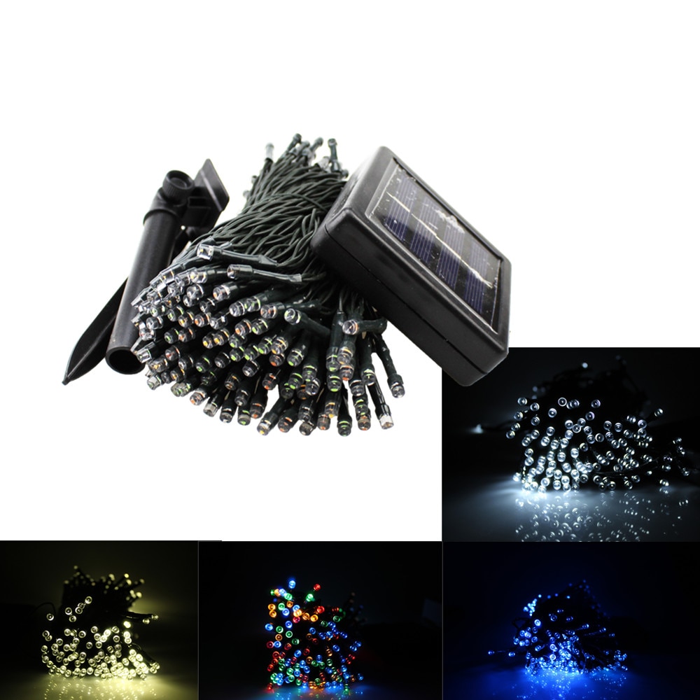 22M 200 Led Street Garlands Christmas Tree Houses Garden Waterproof Lighting String Fairy Lights Outdoor Solar Chain Led Festoon