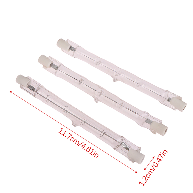 Lámpara halógena de 100W, 200W, 300W, 118mm, doble extremo lineal R7s, bombilla halógena AC220-240V decoración del hogar