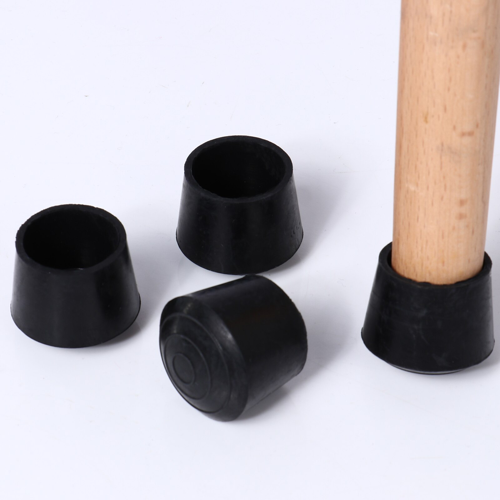 12Pcs Table Chair Rubber Leg Tips Caps Furniture Leg Plug Tips Floor Protectors Furniture Foot Leg End Caps Covers Home Office