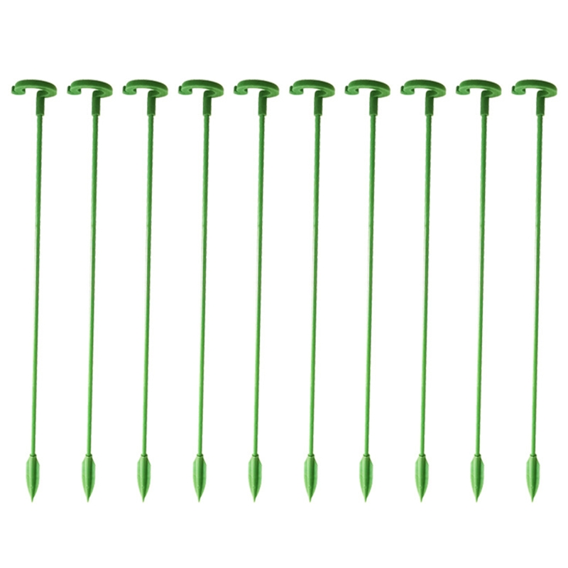 HX5F Plants Support Rods 10 Pcs Garden Bonsai Bracket Stake Single Stem Shrub Holder for Indoor Outdoo Garden Flower Potted Rod