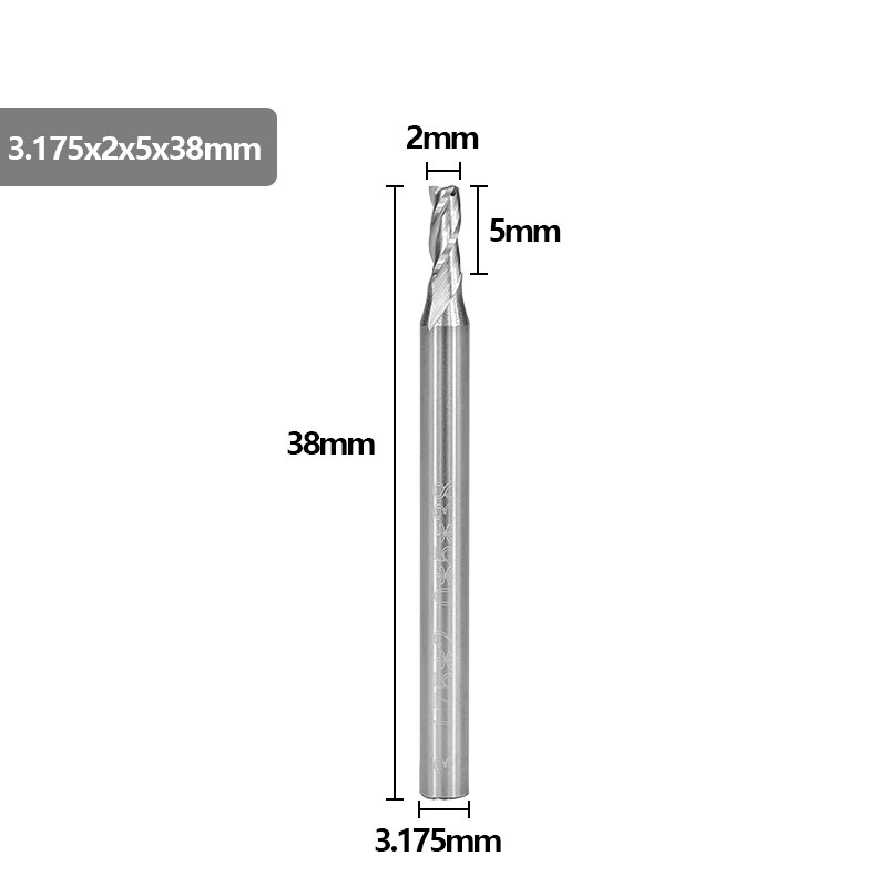 Yonico 33310-SC 1/4-Inch Dia. 3 Fluit Compressie Cut Spiraal End