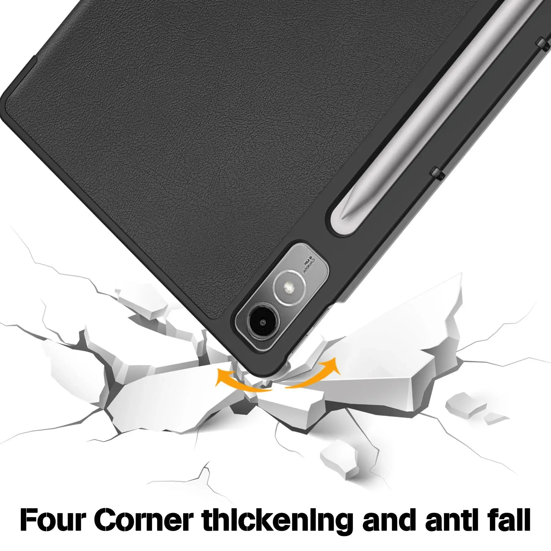 For Lenovo tab P12 12.7 Case Magnetic Tri-Folding PU Leather Stand Tablet Cover for Xiaoxin Pad Pro 12.7 12 7 inch TB371FC